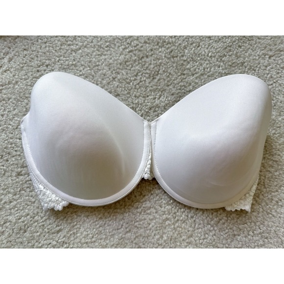 WACOAL 854191 White Strapless Push Up Bra Size 34DD - Picture 1 of 4